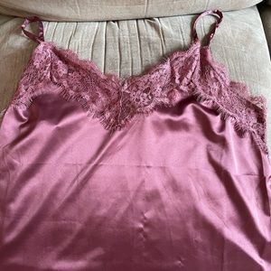 Silk spaghetti strap blouse